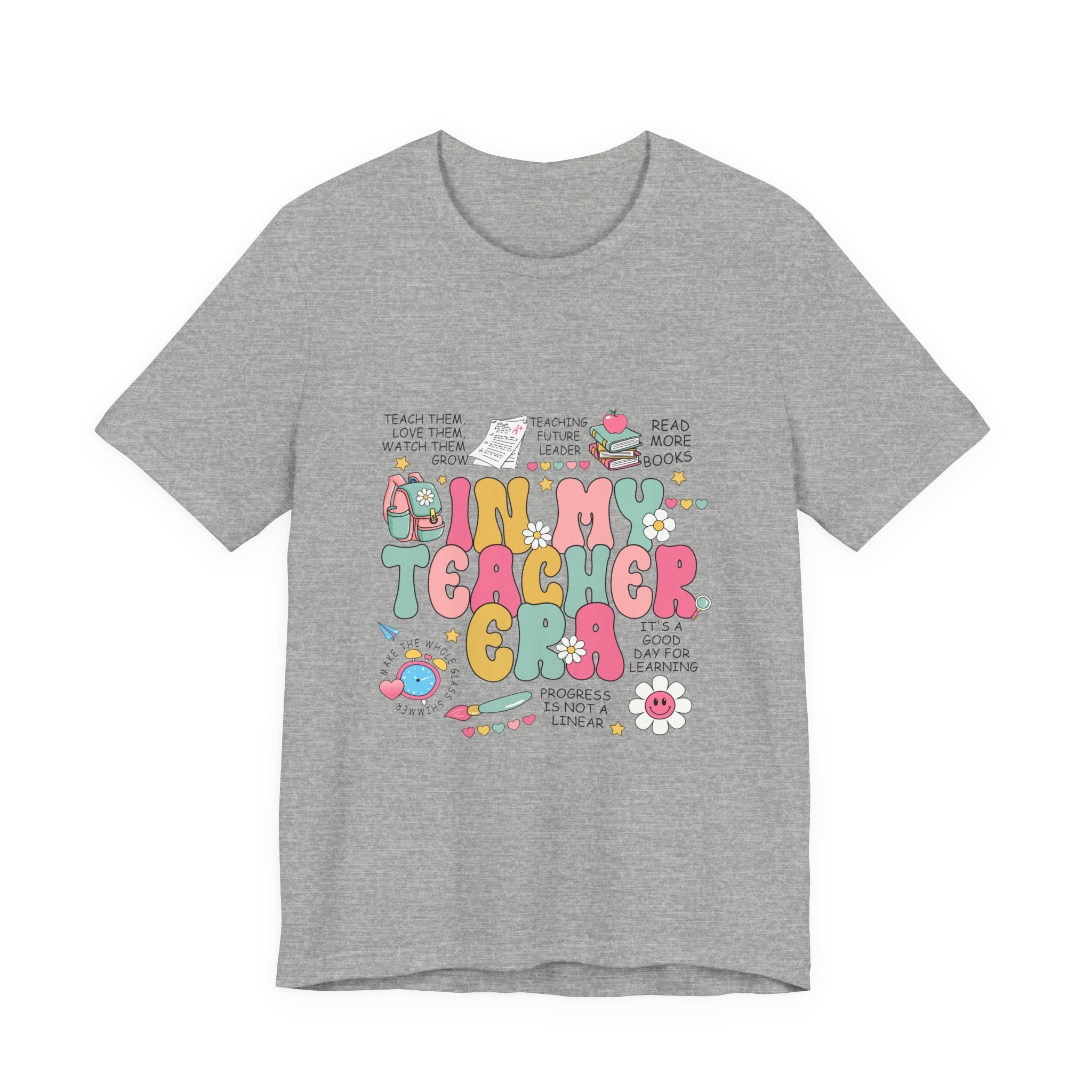 Teacher Gift T-Shirt – “In My Teacher Era” Cute Pastel Graphic Tee for Educators
