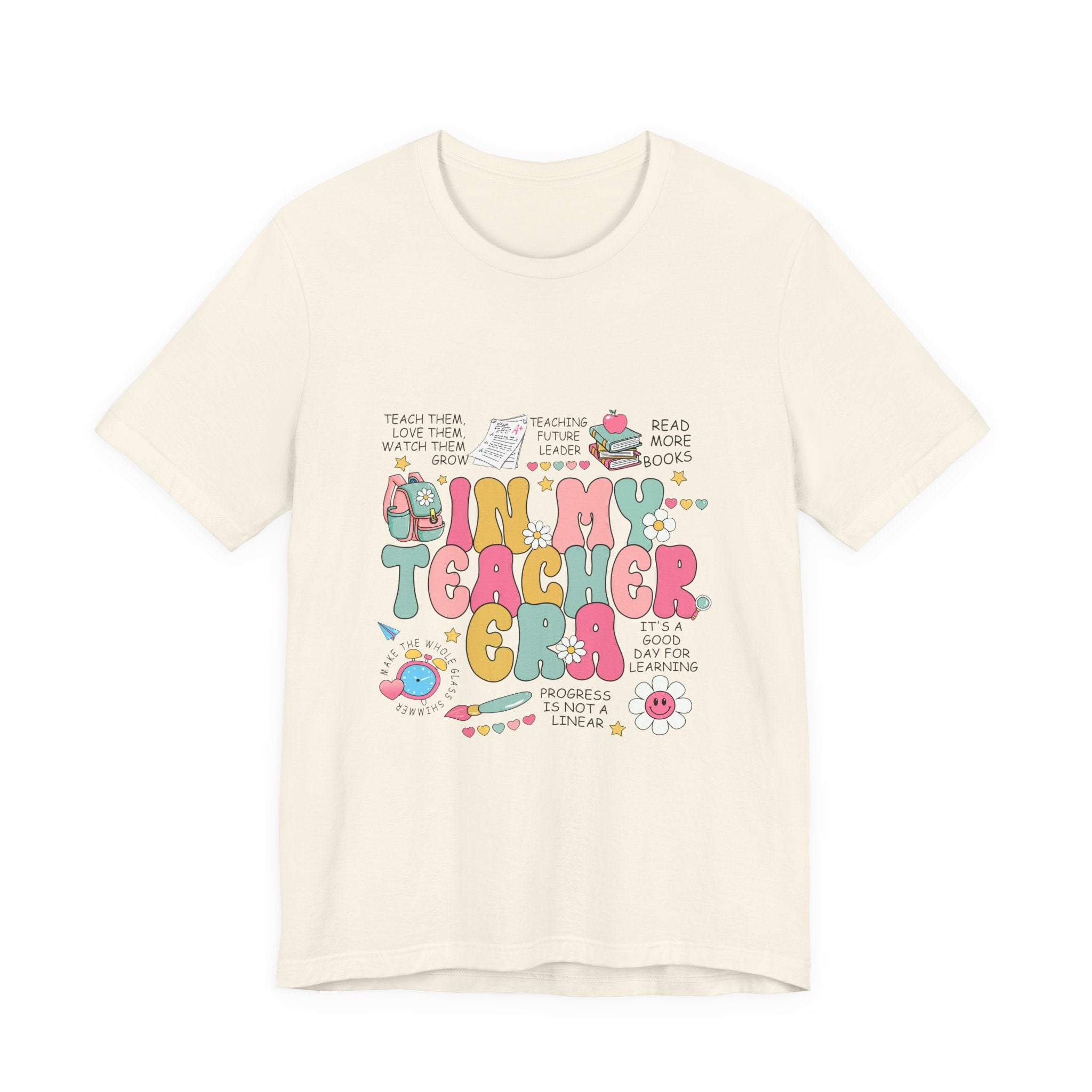 Teacher Gift T-Shirt – “In My Teacher Era” Cute Pastel Graphic Tee for Educators