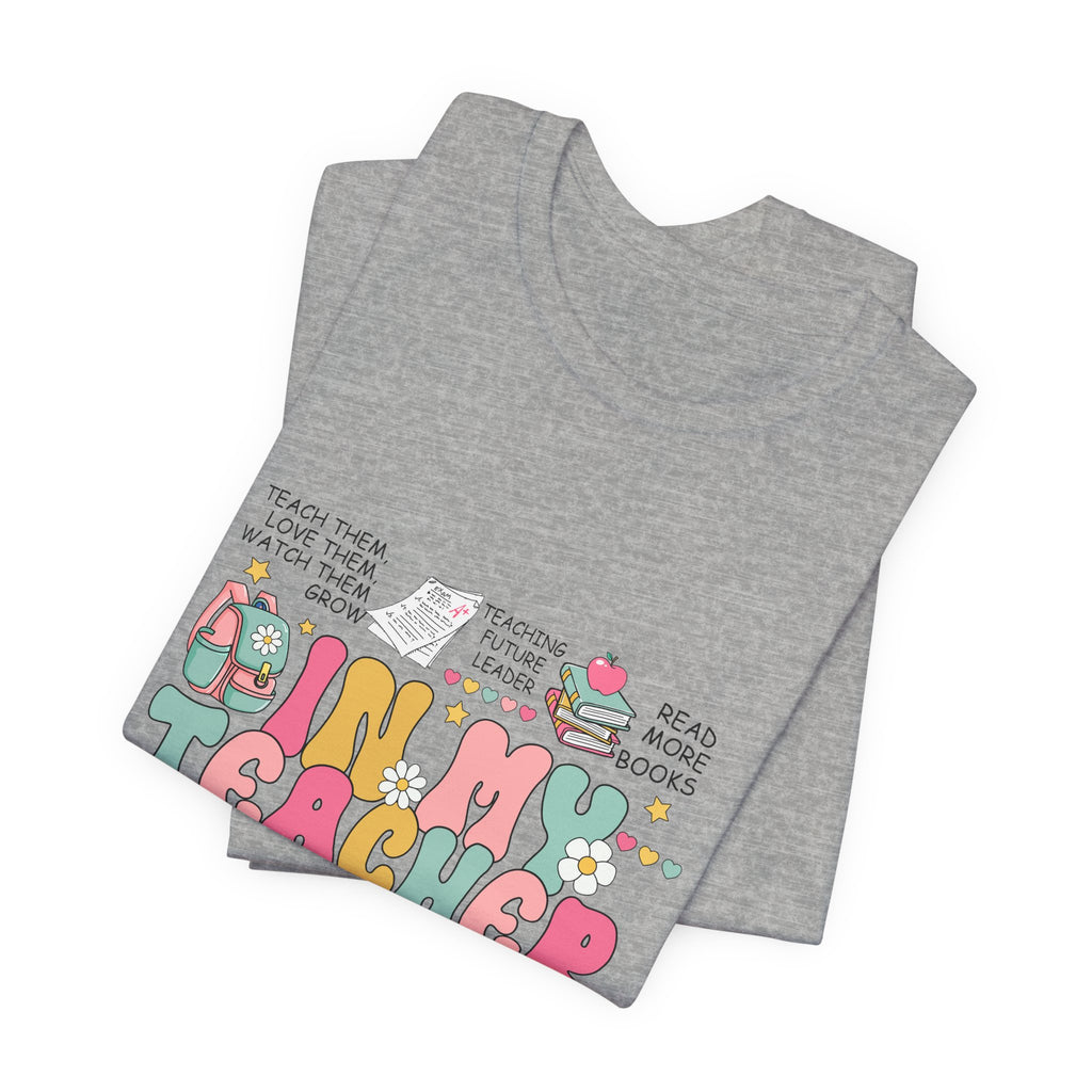 Teacher Gift T-Shirt – “In My Teacher Era” Cute Pastel Graphic Tee for Educators