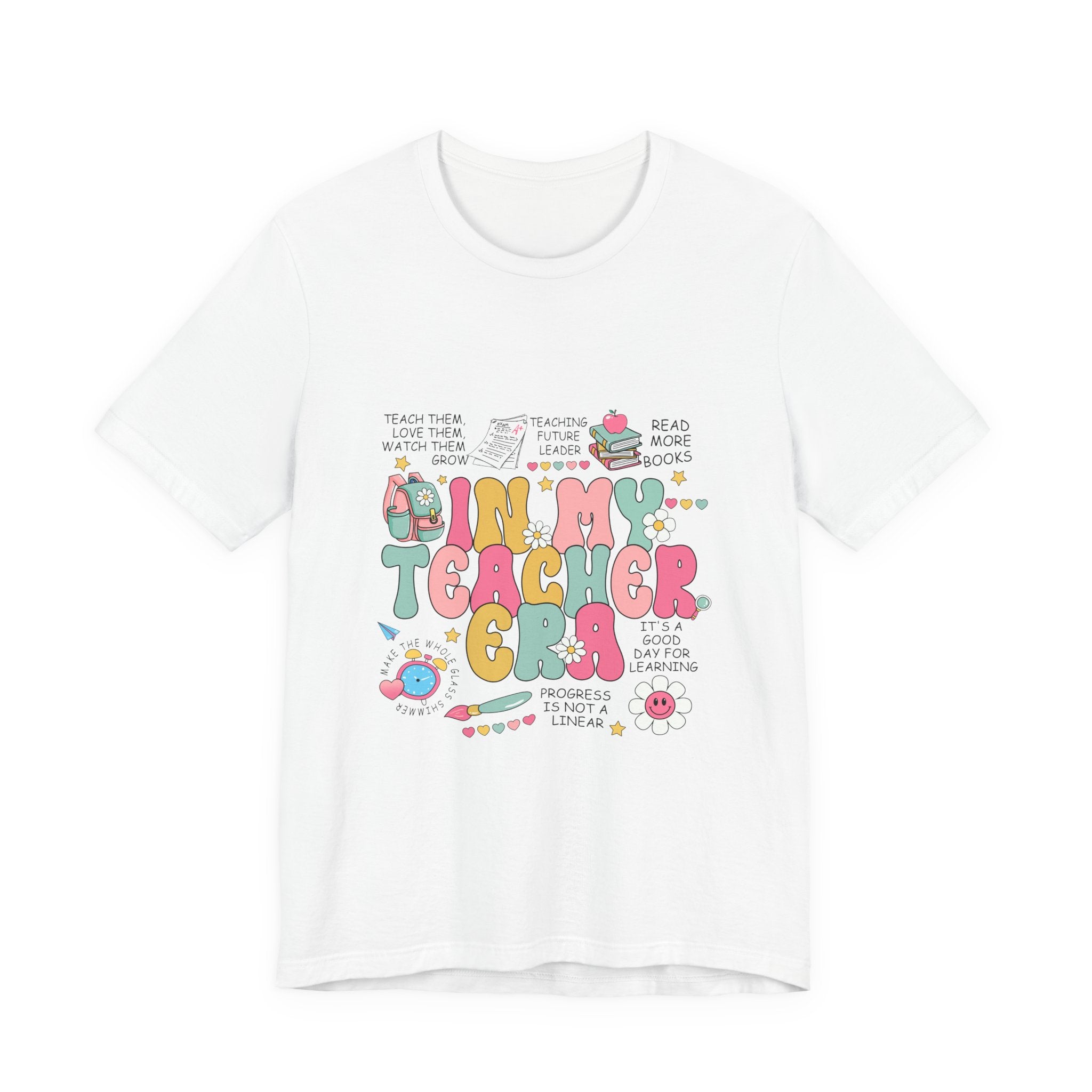 Teacher Gift T-Shirt – “In My Teacher Era” Cute Pastel Graphic Tee for Educators