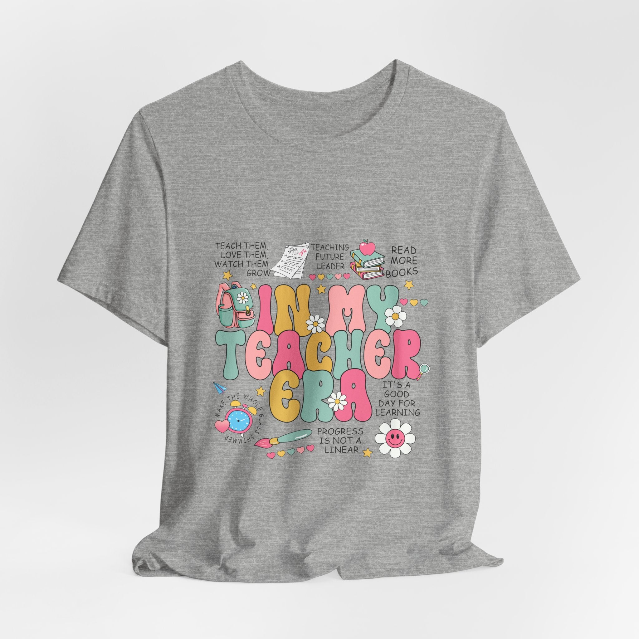 Teacher Gift T-Shirt – “In My Teacher Era” Cute Pastel Graphic Tee for Educators