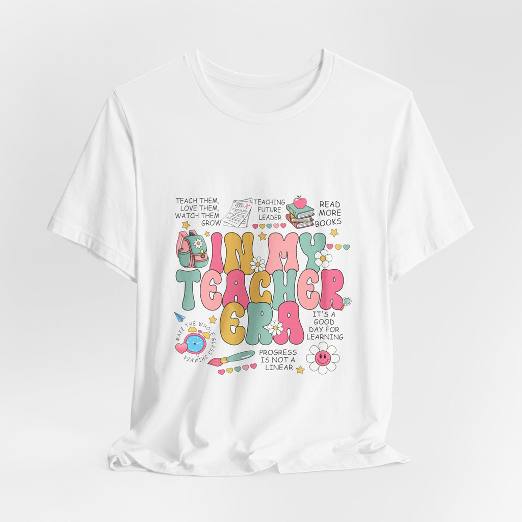 Teacher Gift T-Shirt – “In My Teacher Era” Cute Pastel Graphic Tee for Educators